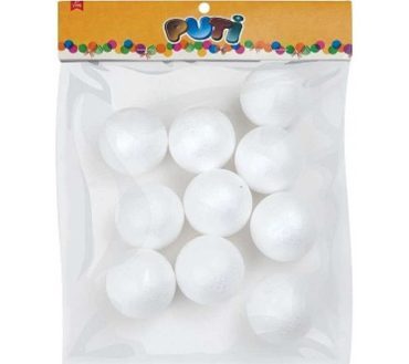 PUTİ KÖPÜK TOP 5 CM 10 LU