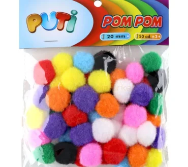 PUTİ PONPON DÜZ 20 MM 50 ADET