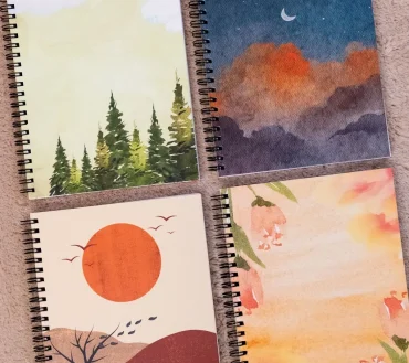 Fobinote Spiralli Okul Defteri 80 yaprak 4 #039;lü Set (Laleset) - A5 Boy Çizgili Defter