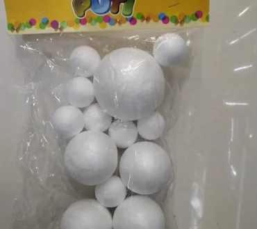 PUTİ KÖPÜK TOP 6.5CM 1AD,5CM 4AD,3CM 8AD