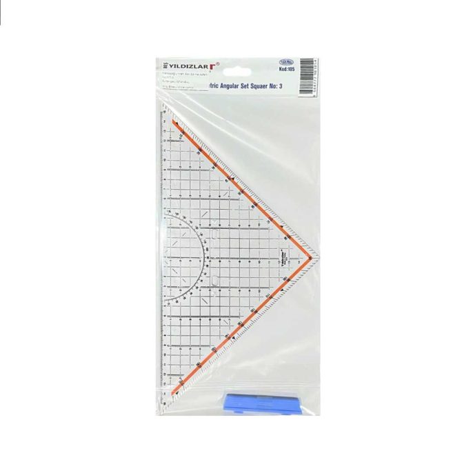 YILDIZLAR GEOMETRİK AÇILI GEODER GÖNYE NO-3